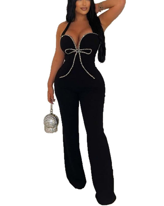 Sisu Couture's Elegant Jumpsuit Dressy Sexy Plus Size Wide Leg Pant - image 1