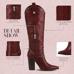 Sisu Couture's Chic Knee-High Embroidered Cowboy Boots - image 13