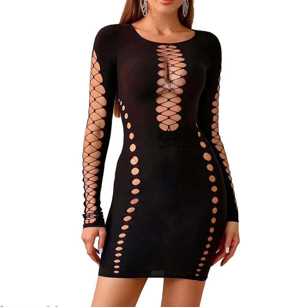 Sisu Couture's Lingerie Fishnet Bodysuit Sparkle Rhinestone Sexy Mesh Teddy Lingerie - image 23
