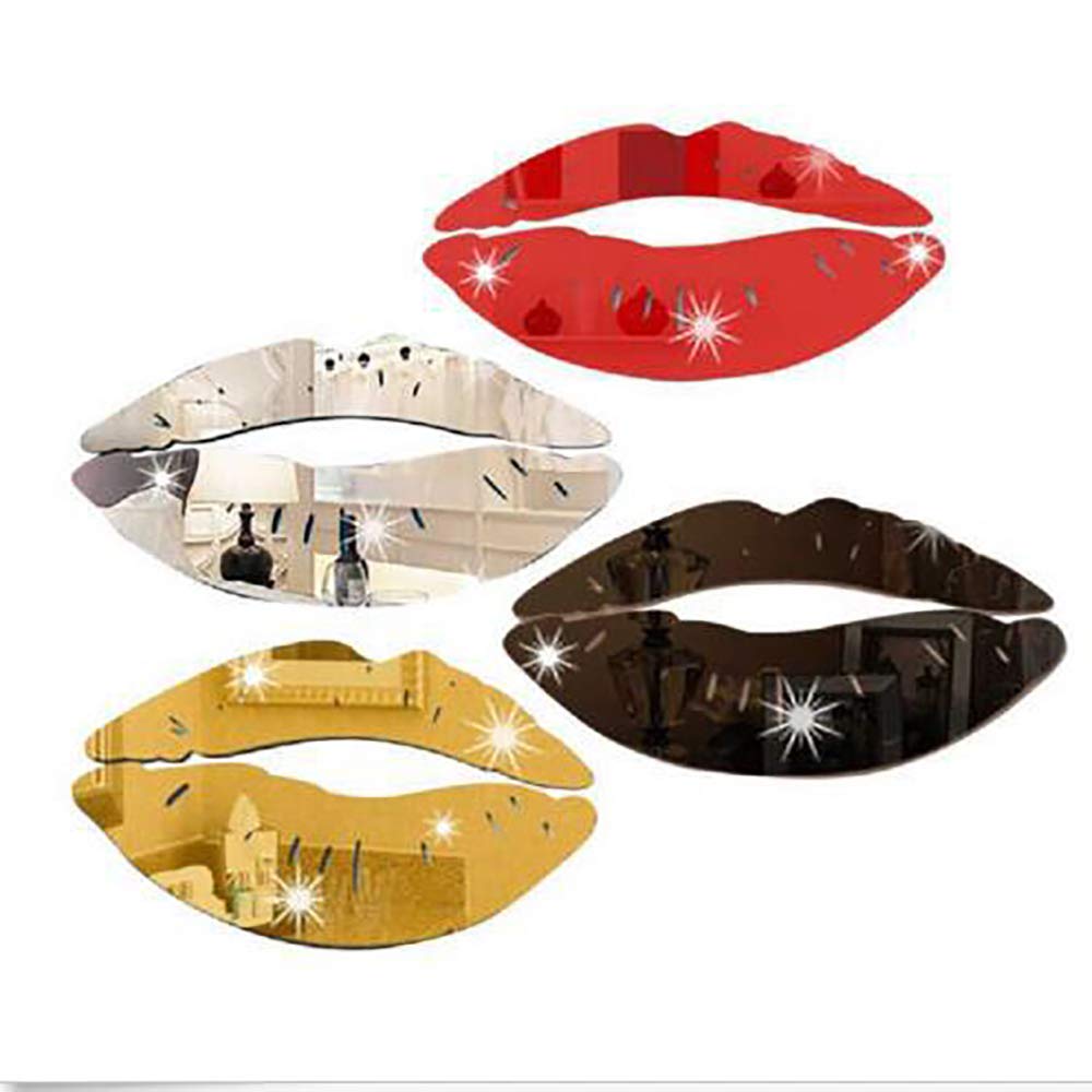 Sisu Couture's 2 Set 3D Kiss Lips Mirror Wall Stickers Make - image 10