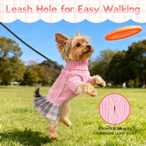 Sisu Couture's Elegant Bowtie Turtleneck Sweater Dress for Small Dogs - image 7