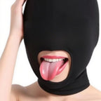 Sisu Couture's 2pcs Sexy Unisex Full Face Open Mouth Mask Half - image 12