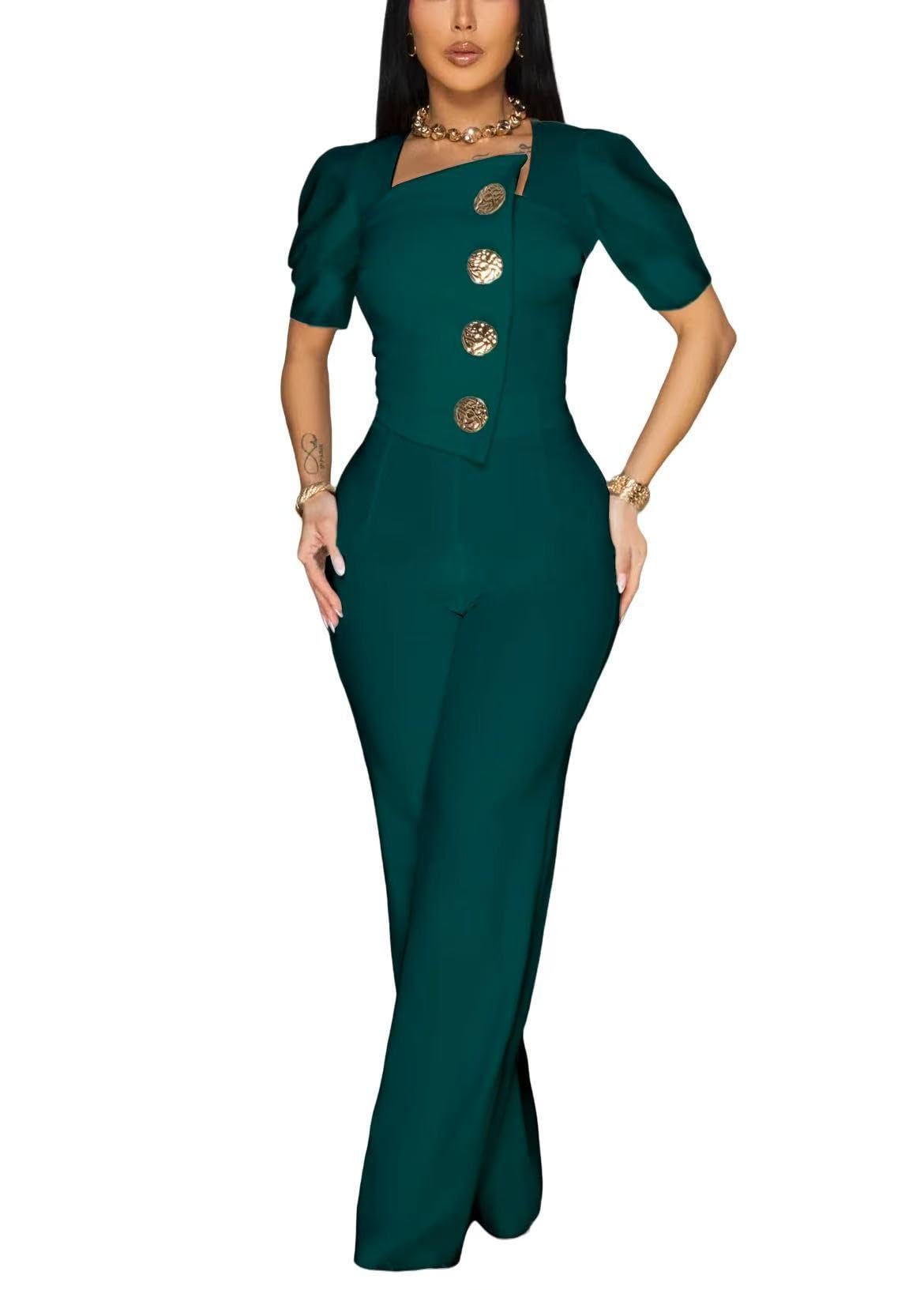 Sisu Couture's Elegant Jumpsuit Dressy Sexy Plus Size Wide Leg Pant - image 21