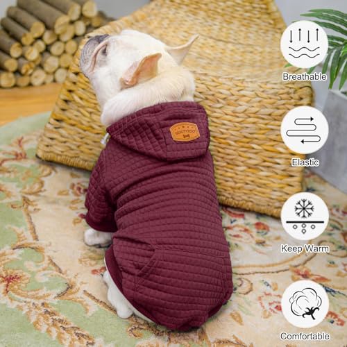 Sisu Couture's Cozy Waffle-Like Dog Hoodie with Pocket - image 13