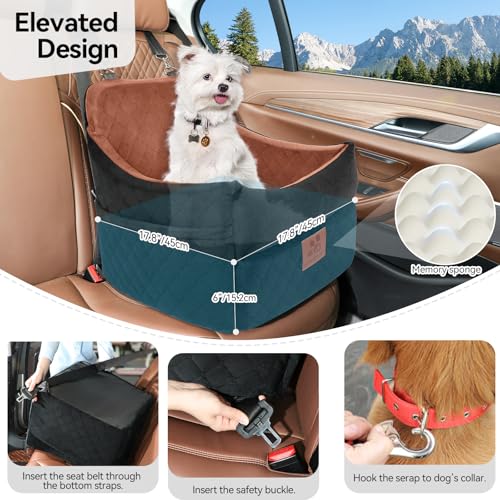 Sisu Couture's Plush Elevated Dog Car Booster Seat - image 11