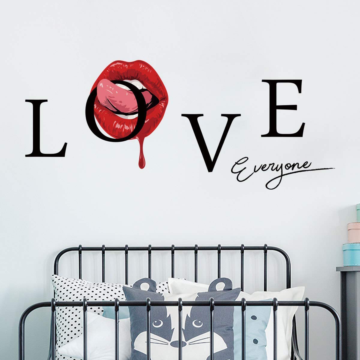 Sisu Couture's Maydahui Sexy Red Lips Tongue Wall Sticker Kisses Lip - image 13