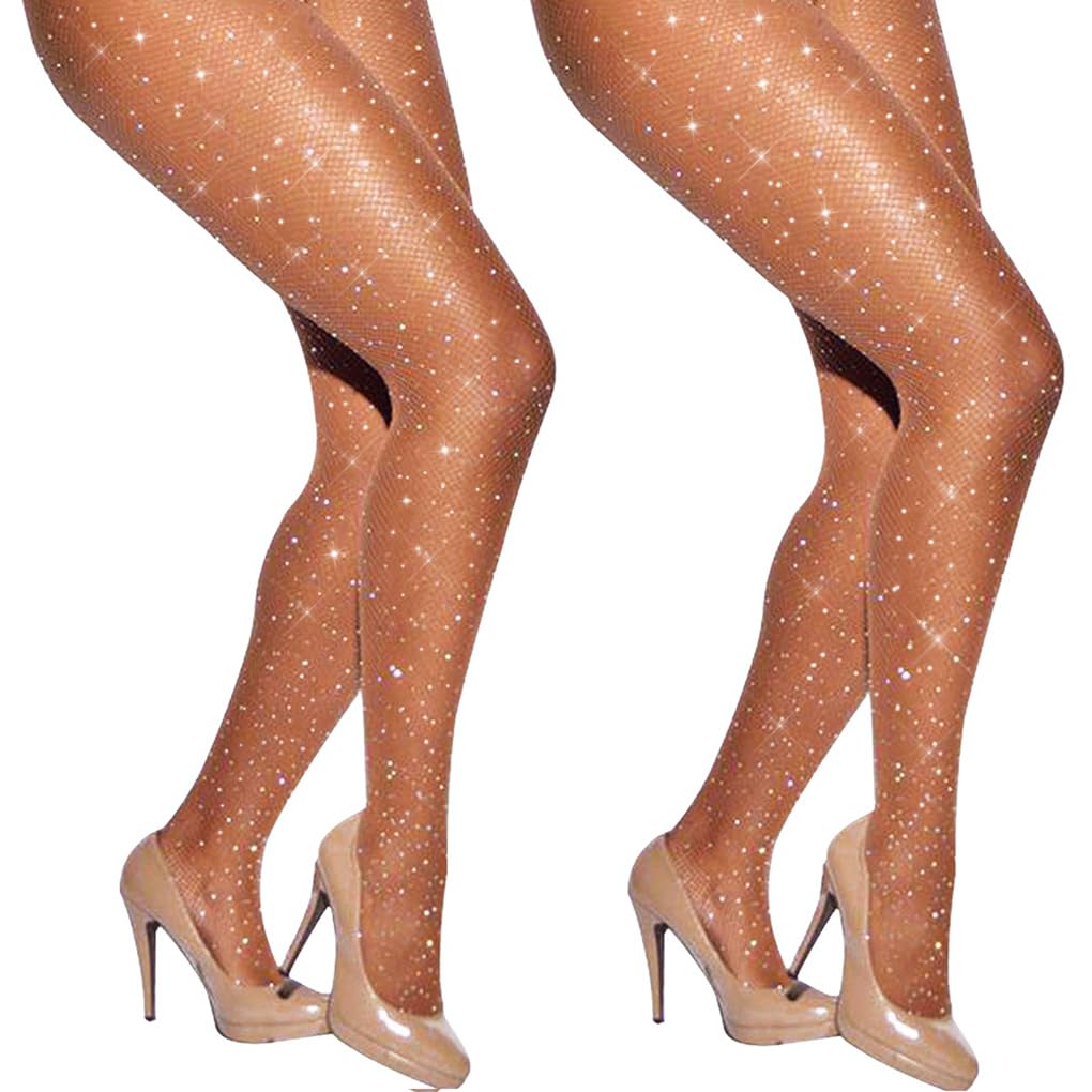 Sisu Couture's Luckelf Sexy High Waist Tights Sparkle Rhinestone Fishnets Party - image 21
