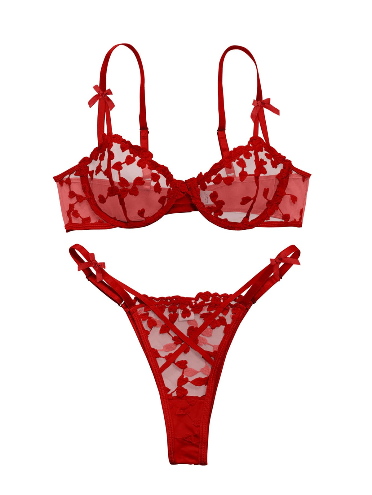 Sisu Couture's Lilosy Sexy Lingerie Set 2 Piece Push Up Bra - image 1