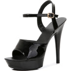 Sisu Couture's Fish Mouth Platform Sexy High Heels Prom Sandals With - image 1
