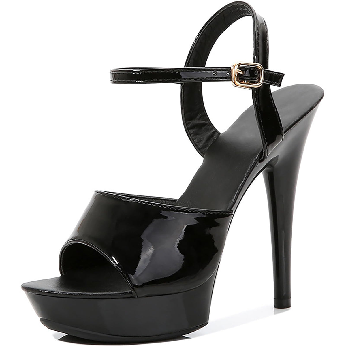 Sisu Couture's Fish Mouth Platform Sexy High Heels Prom Sandals With - image 1