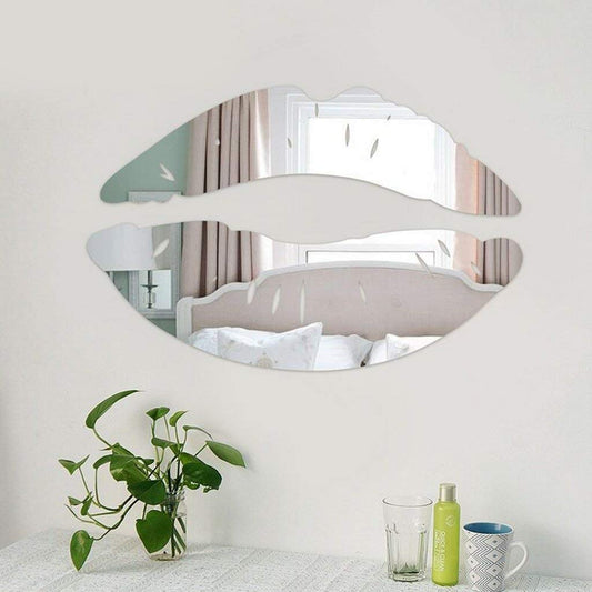 Sisu Couture's 2 Set 3D Kiss Lips Mirror Wall Stickers Make - image 1