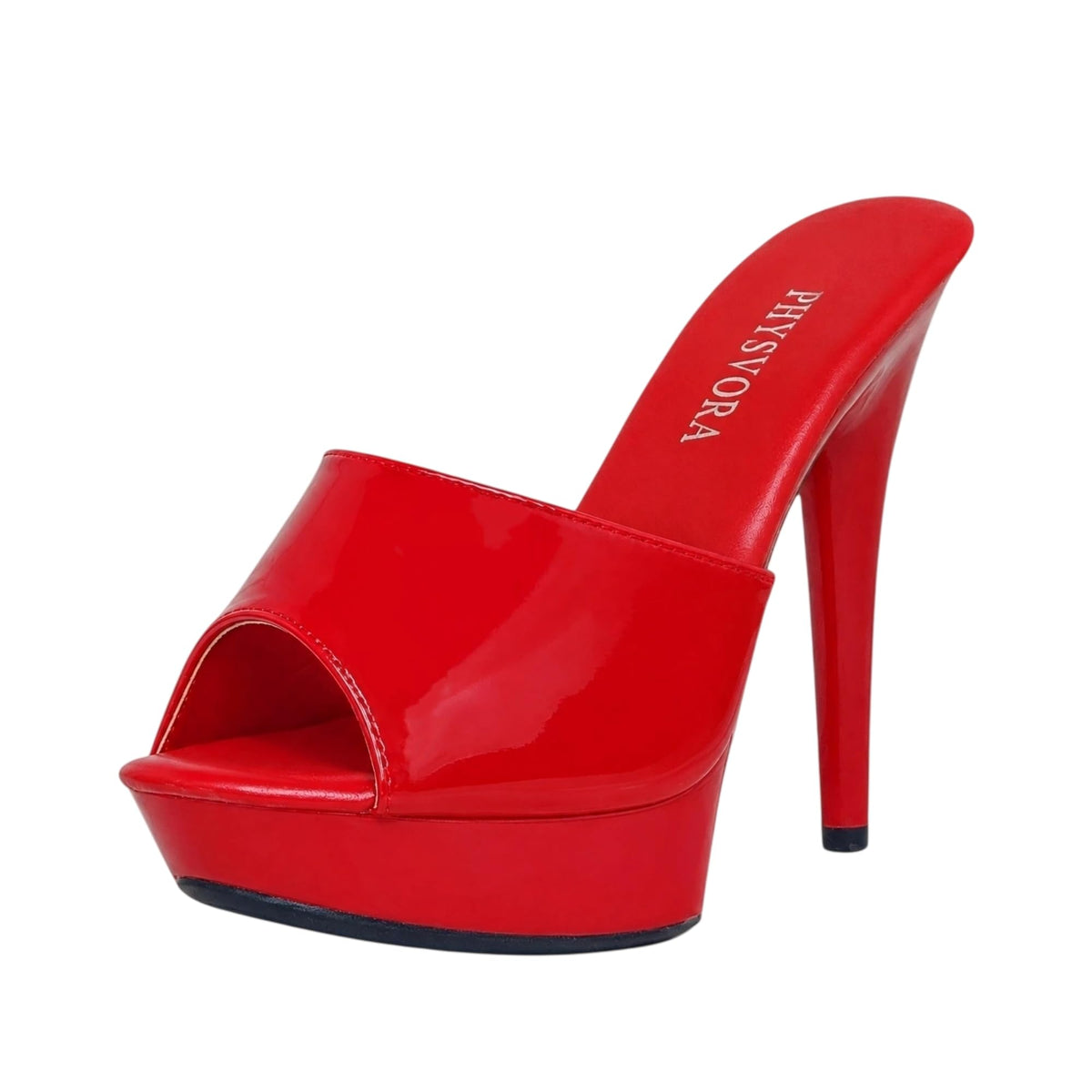 Sisu Couture's Platform Stiletto Heel Slip On Glossy Sandals - image 1