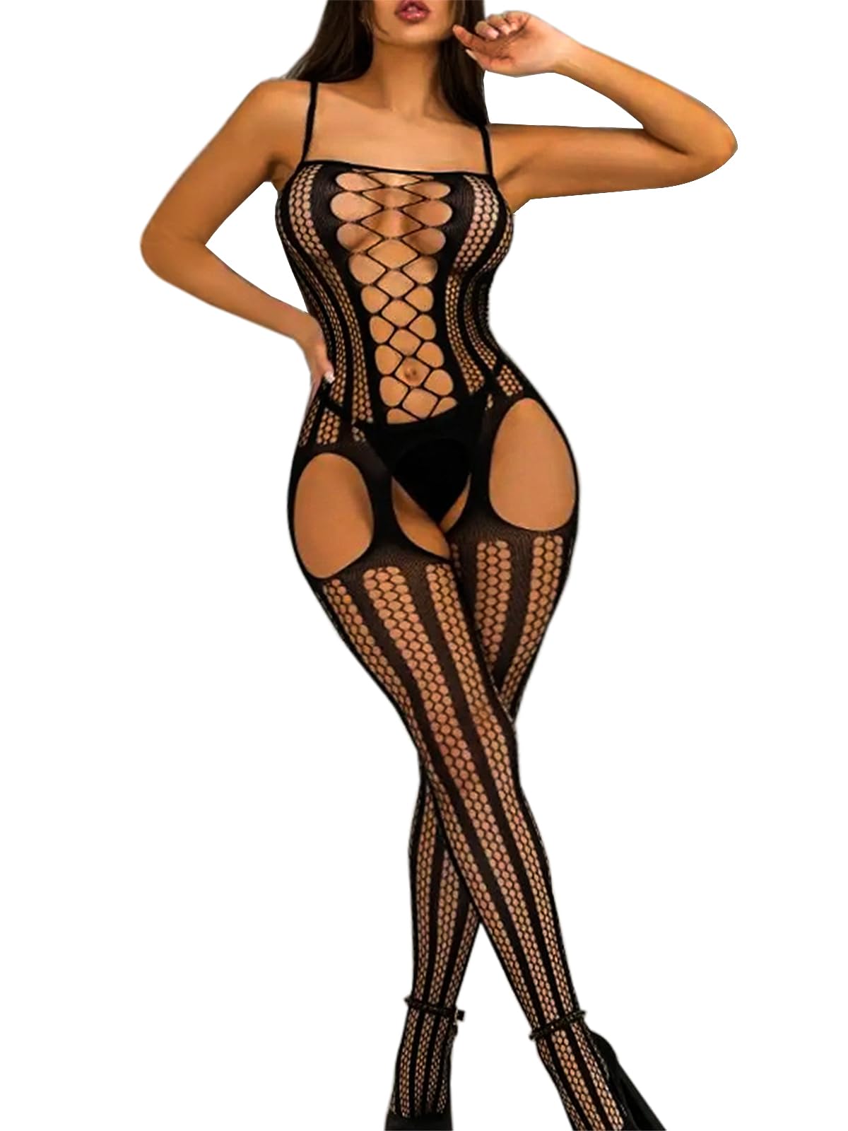 Sisu Couture's Buitifo Bodystocking Plus Size Lingerie Bodysuit Sexy Tights - image 21