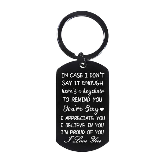 Sisu Couture's Waeceip Anniversary Keychain I Love You Gifts For Him - image 1
