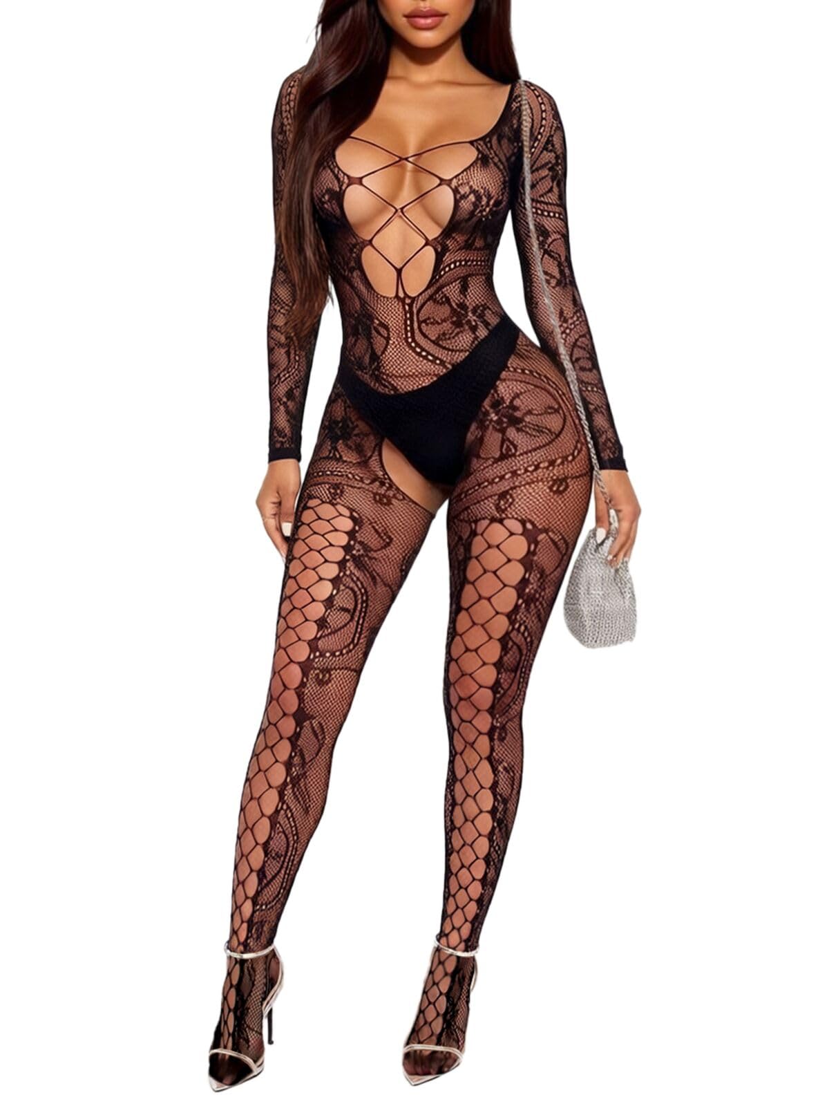 Sisu Couture's Buitifo Bodystocking Plus Size Lingerie Bodysuit Sexy Tights - image 23