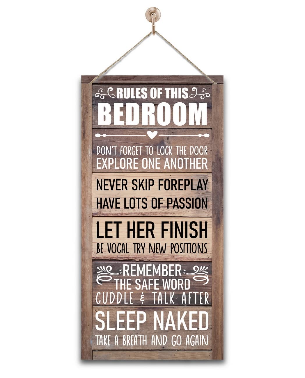 Sisu Couture's Bedroom Rules Home Signs Decor - image 1