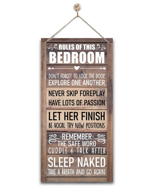 Sisu Couture's Bedroom Rules Home Signs Decor - image 1