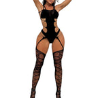 Sisu Couture's Sexy Lingerie Fishnet Set Mesh Teddy Bodysuit Rave Outfits - image 18