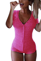 Sisu Couture's Roselux Sexy Deep V Neck Shorts Short Sleeve Knitted - image 13