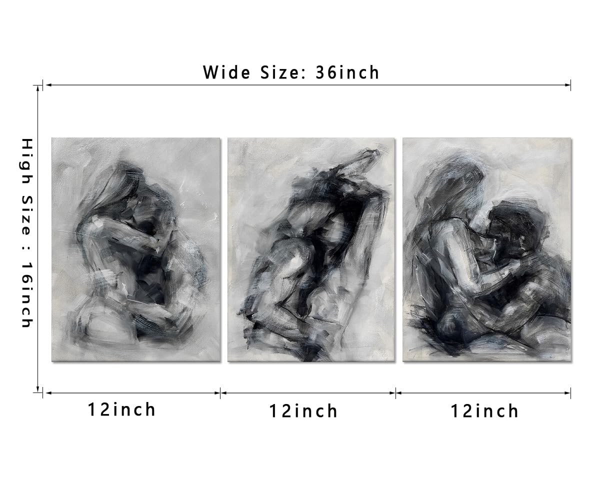 Sisu Couture's 3 Pieces Black And White Sexy Wall Art Sexy - image 17