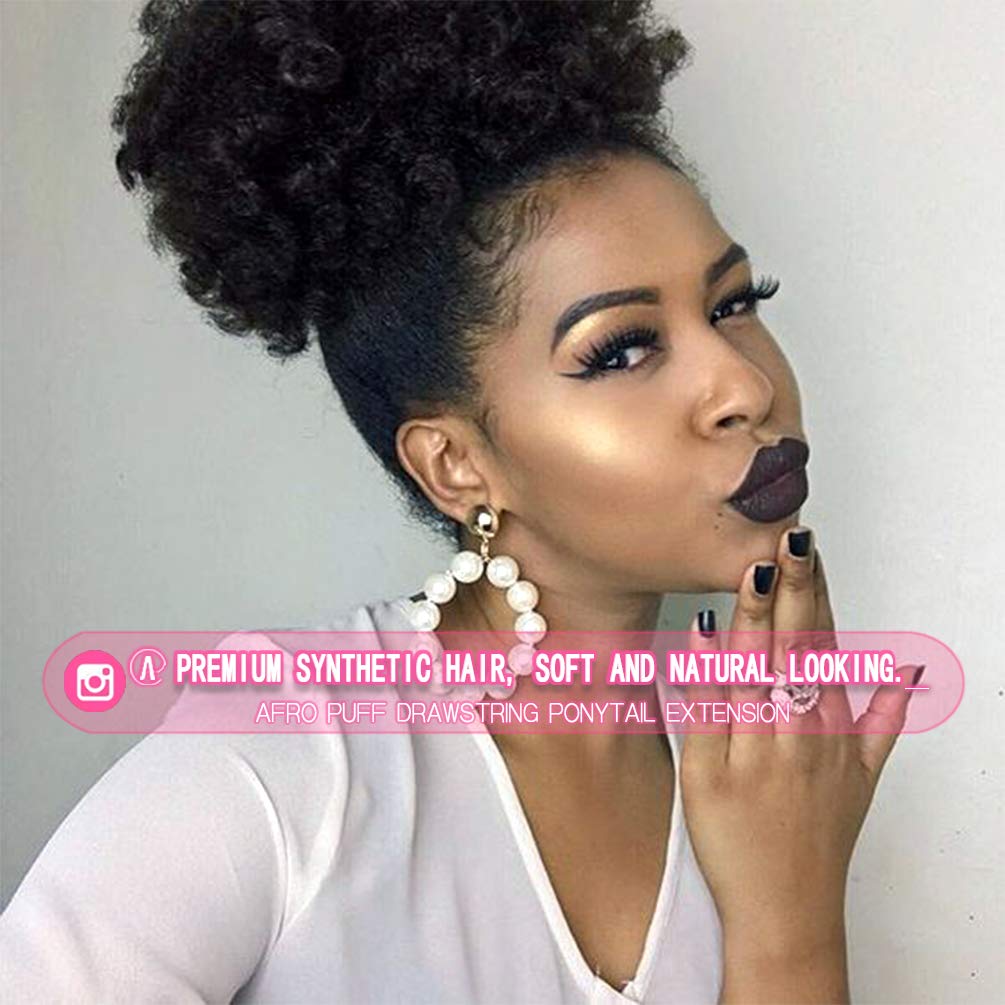 Sisu Couture's Rosmile Afro Puff Drawstring Ponytail Extension For Black - image 14