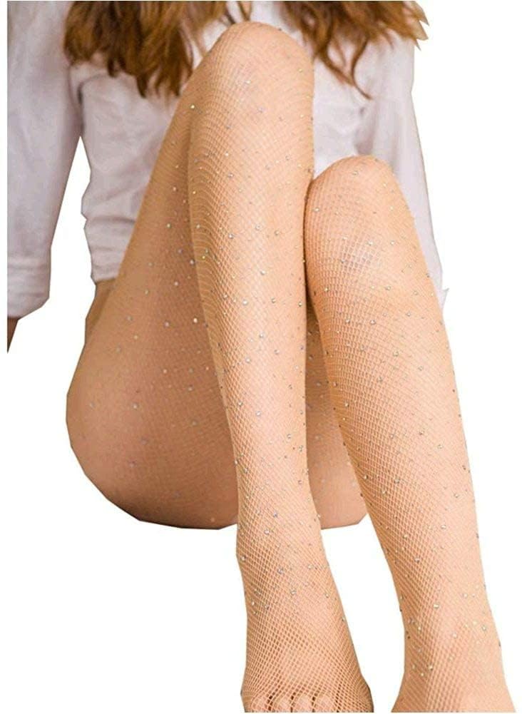 Sisu Couture's Luckelf Sexy High Waist Tights Sparkle Rhinestone Fishnets Party - image 15