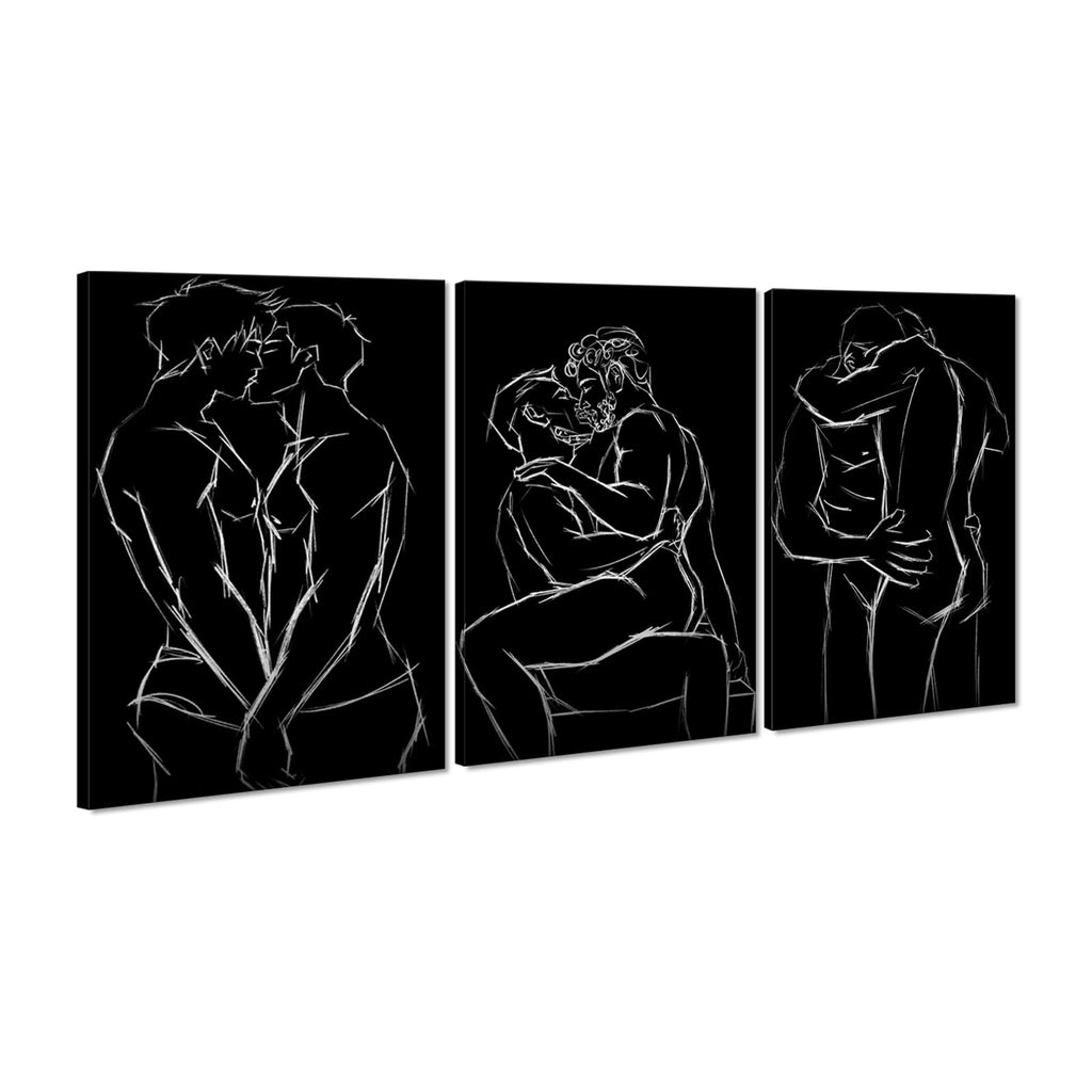 Sisu Couture's 3 Pieces Black And White Sexy Wall Art Sexy - image 21