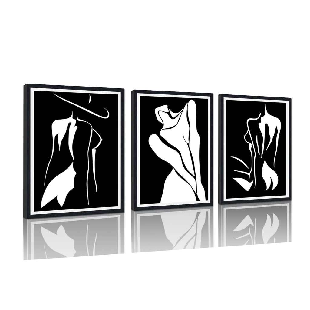 Sisu Couture's 3 Pieces Black And White Sexy Wall Art Sexy - image 20