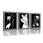 Sisu Couture's 3 Pieces Black And White Sexy Wall Art Sexy - image 20