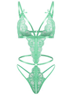 Sisu Couture's Kolagri One Piece Lace Bodysuit Lingerie Sexy Deep V - image 19