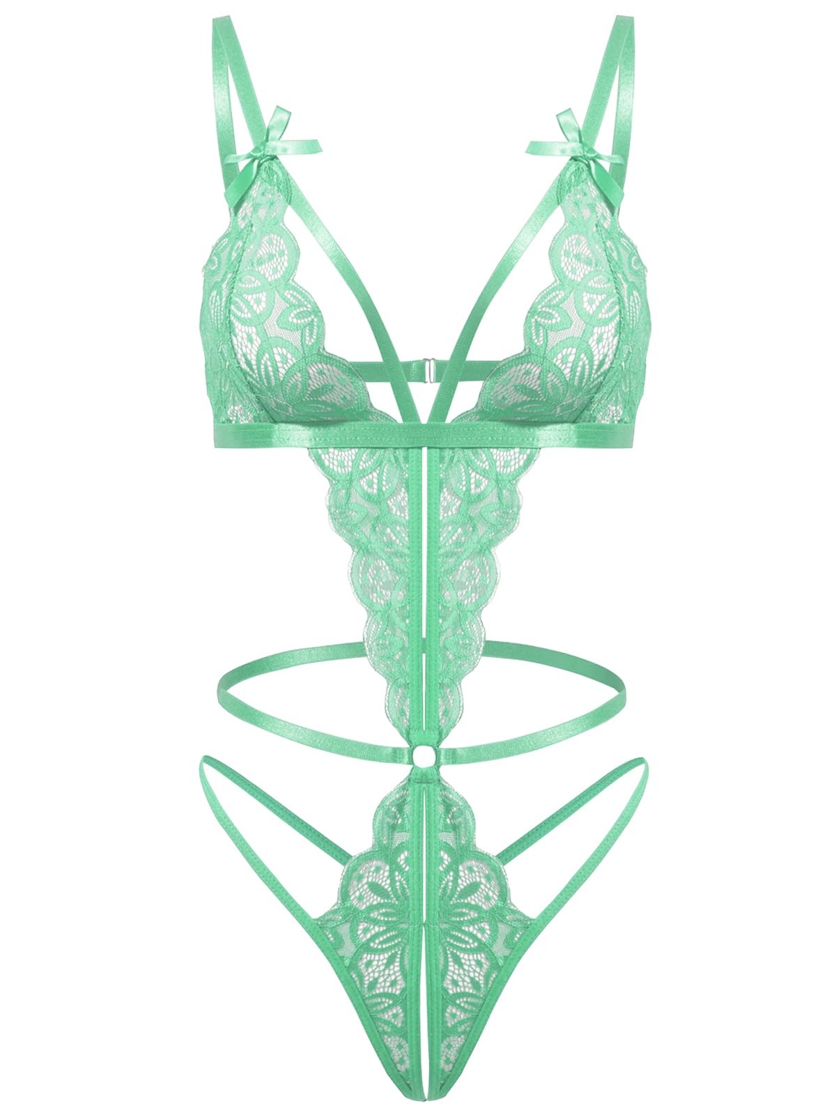 Sisu Couture's Kolagri One Piece Lace Bodysuit Lingerie Sexy Deep V - image 19