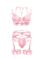 Sisu Couture's Lilosy Sexy Lingerie Set 3 Piece Outfit Bra Panty - image 17