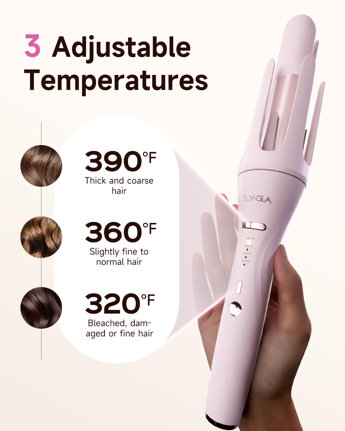 Sisu Couture's Tsuyagla 5 in 1 Automatic Curling Iron Set - image 13