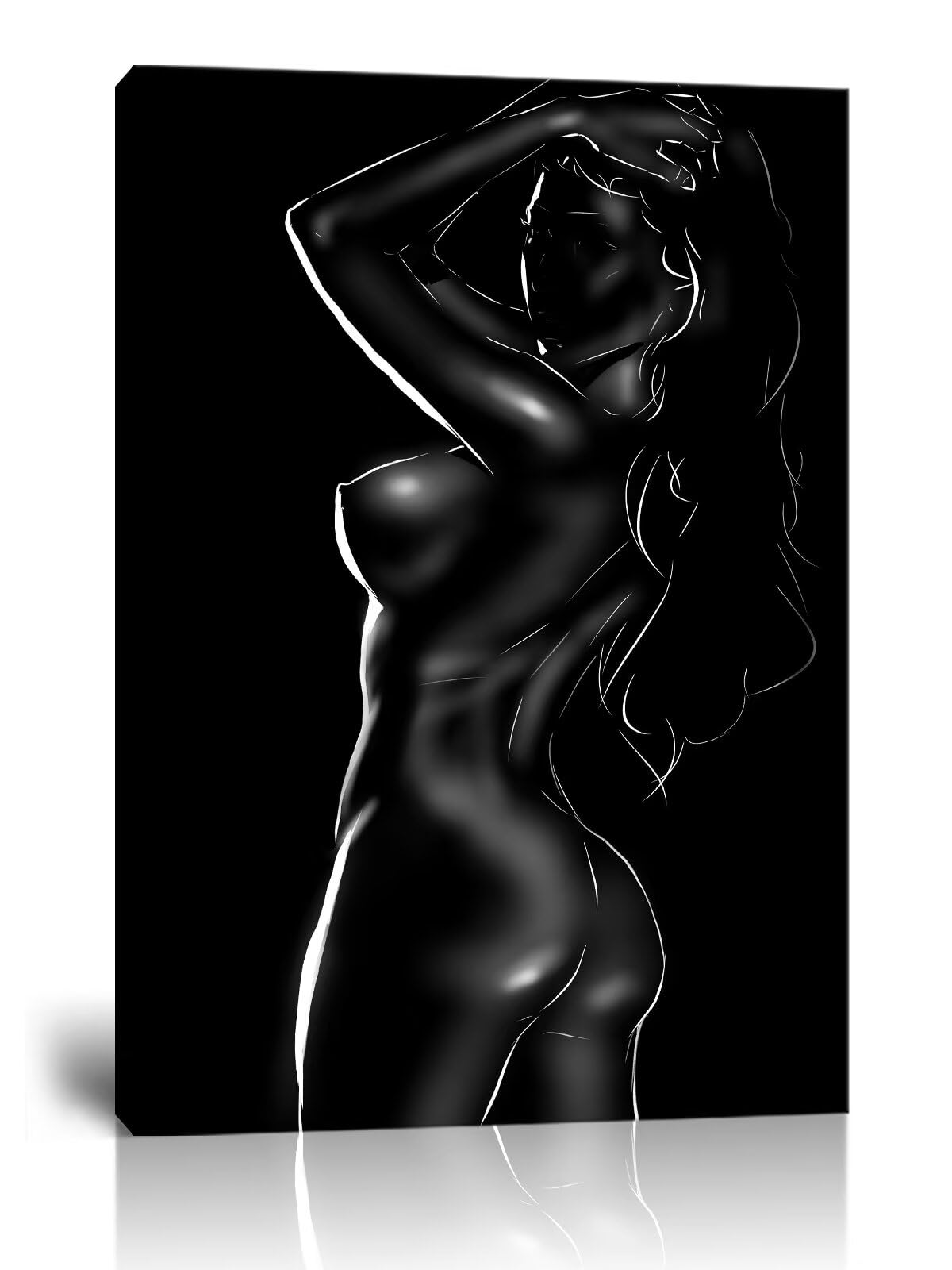 Sisu Couture's Woman And Man Wall Art Black And White Bedroom - image 22