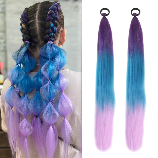 Sisu Couture's 2 Pack 26 Inch Colored Ponytail Braid Hair Extensions - image 1