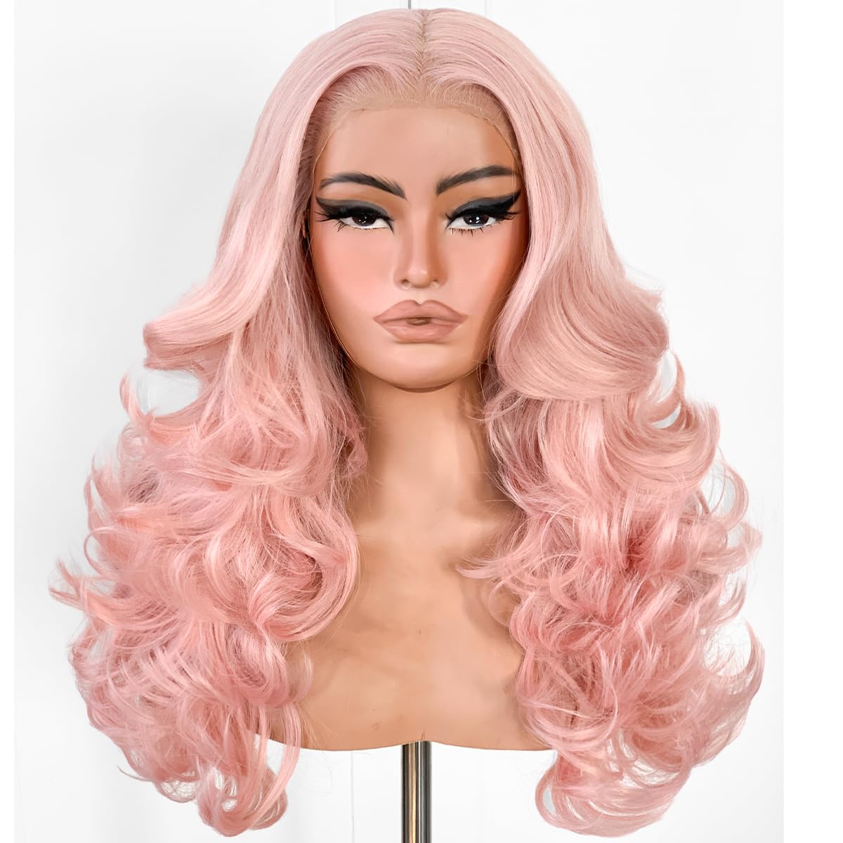 Sisu Couture's Black Glueless Feather Layered Wig With Bangs 13x6 HD - image 17