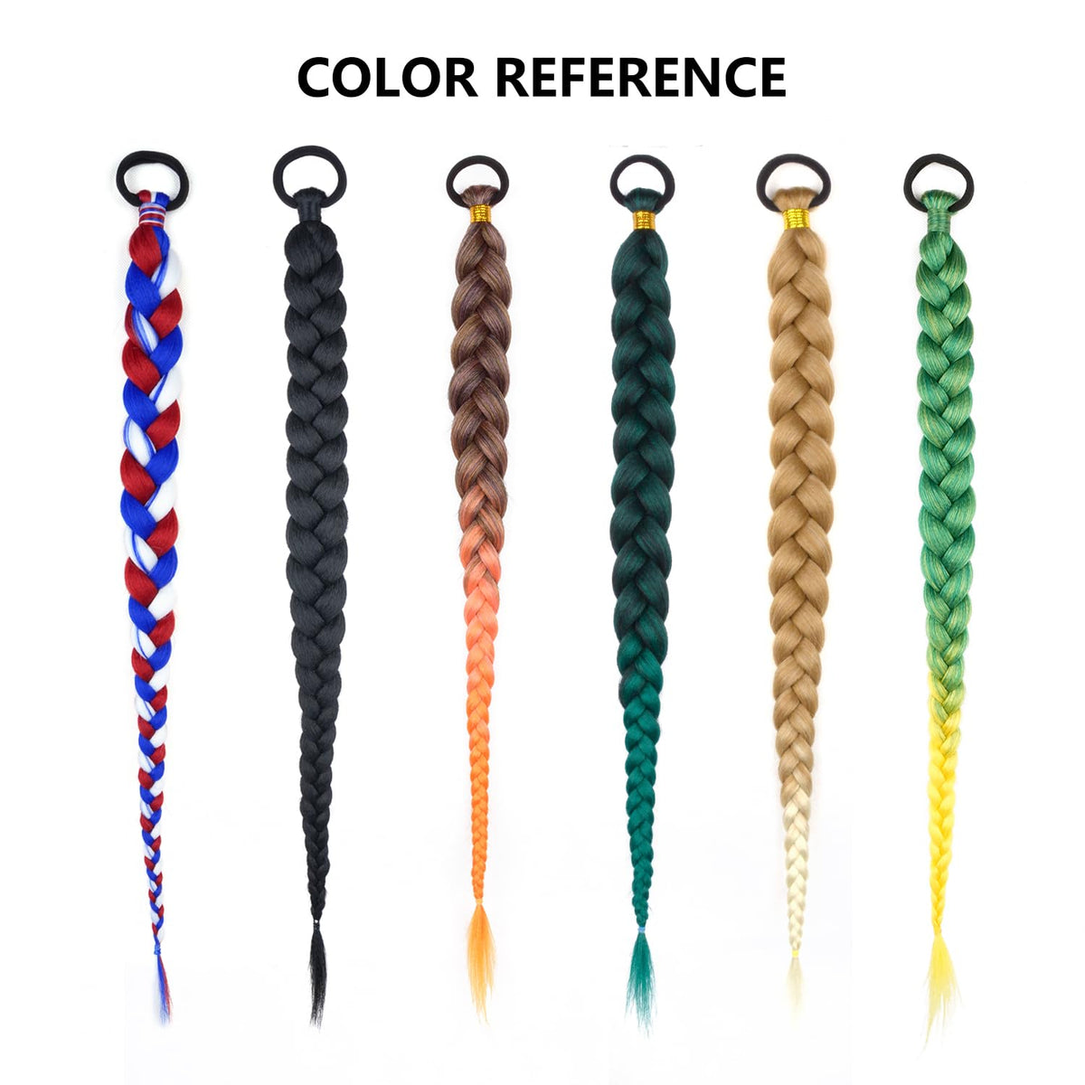 Sisu Couture's Lyorusi Black Ponytail Extension 2 Pack Braid Ponytail Extension - image 17