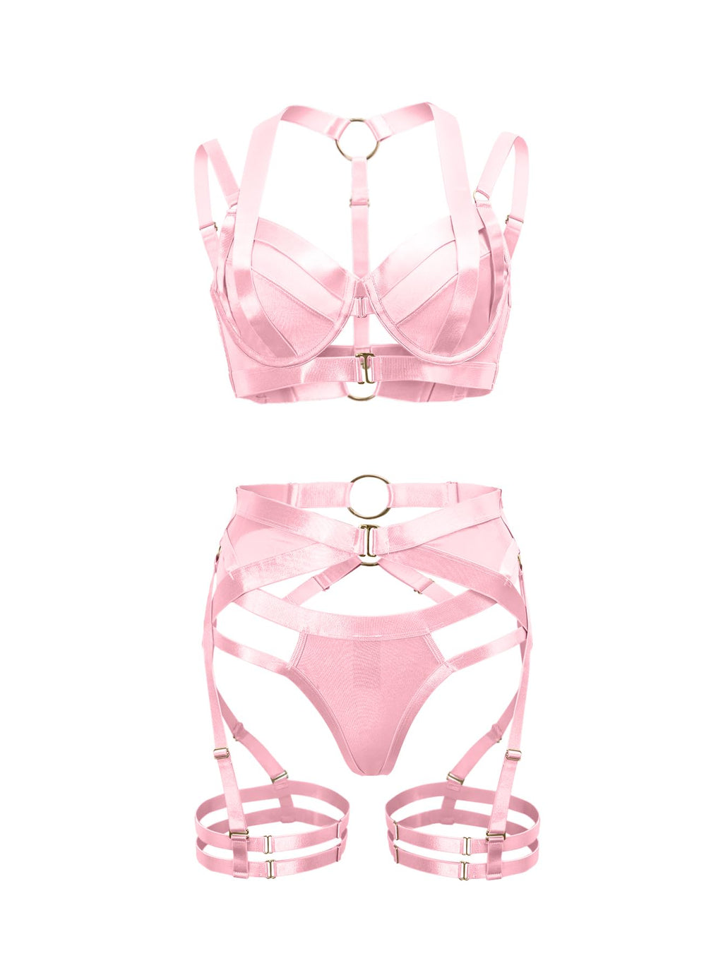 Sisu Couture's Lilosy Sexy Lingerie Set 3 Piece Outfit Bra Panty - image 16