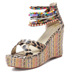 Sisu Couture's Getmorebeauty Wedge Sandals With Pearls Across The Top Platform - image 23