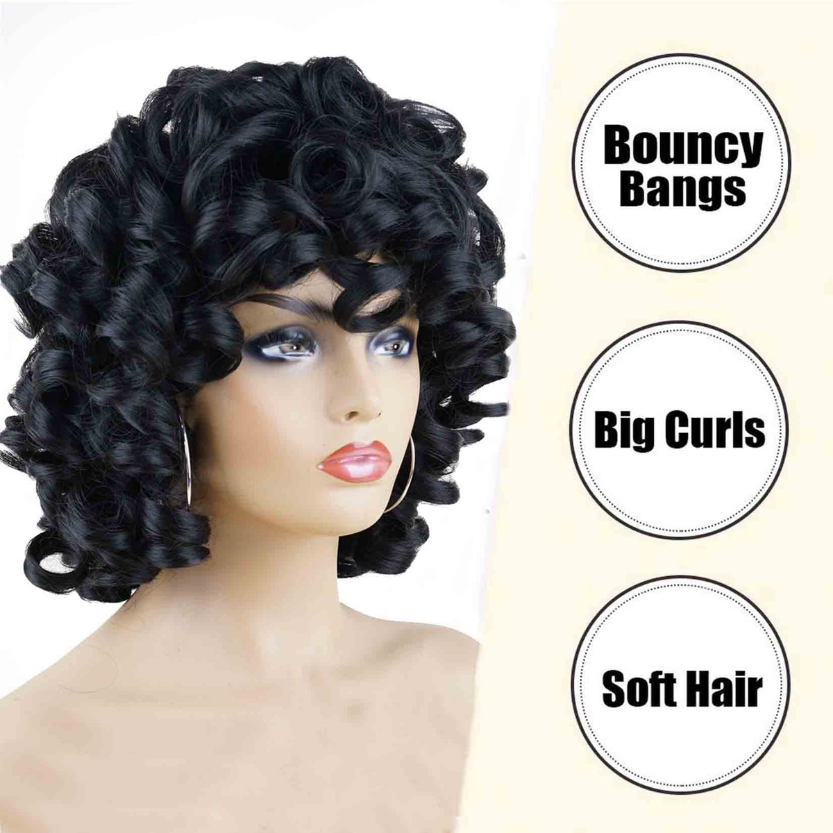 Sisu Couture's Short Curly Wig For Black - image 16