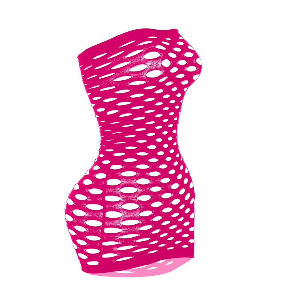 Sisu Couture's Sexy Strapless Fishnet Lingerie Sleepwear Mini Dress Tube Chemise - image 23