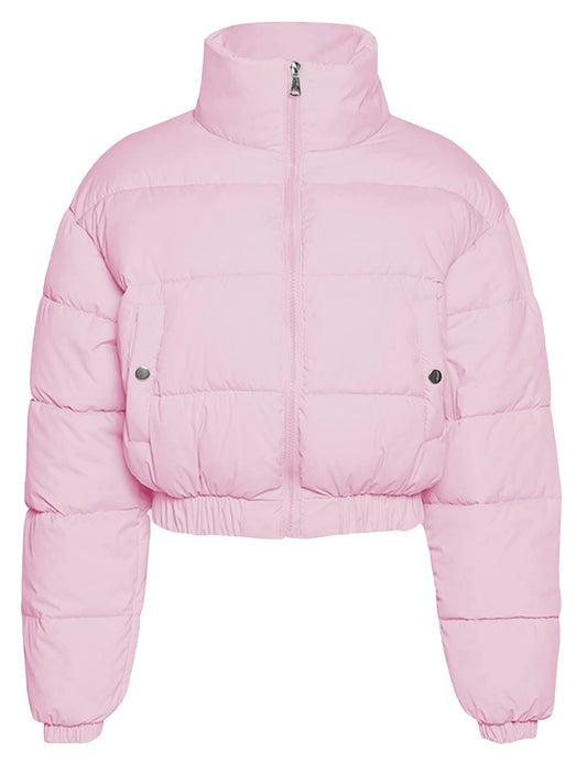Sisu Couture's Flygo Cropped Puffer Jacket Winter Zip Up Padded Short - image 1