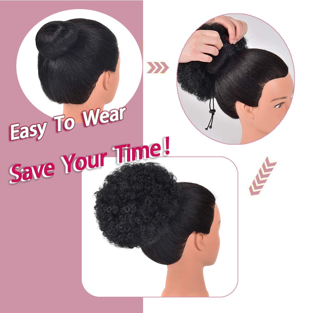 Sisu Couture's Rosmile Afro Puff Drawstring Ponytail Extension For Black - image 15