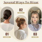 Sisu Couture's Cjl Hair 2pcs Small Cute Messy Bun Hair Piece - image 18