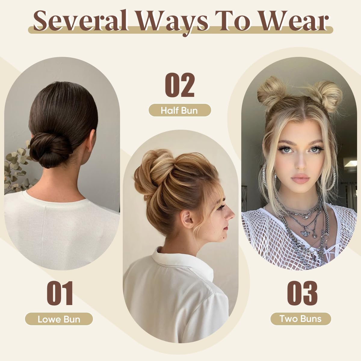 Sisu Couture's Cjl Hair 2pcs Small Cute Messy Bun Hair Piece - image 18