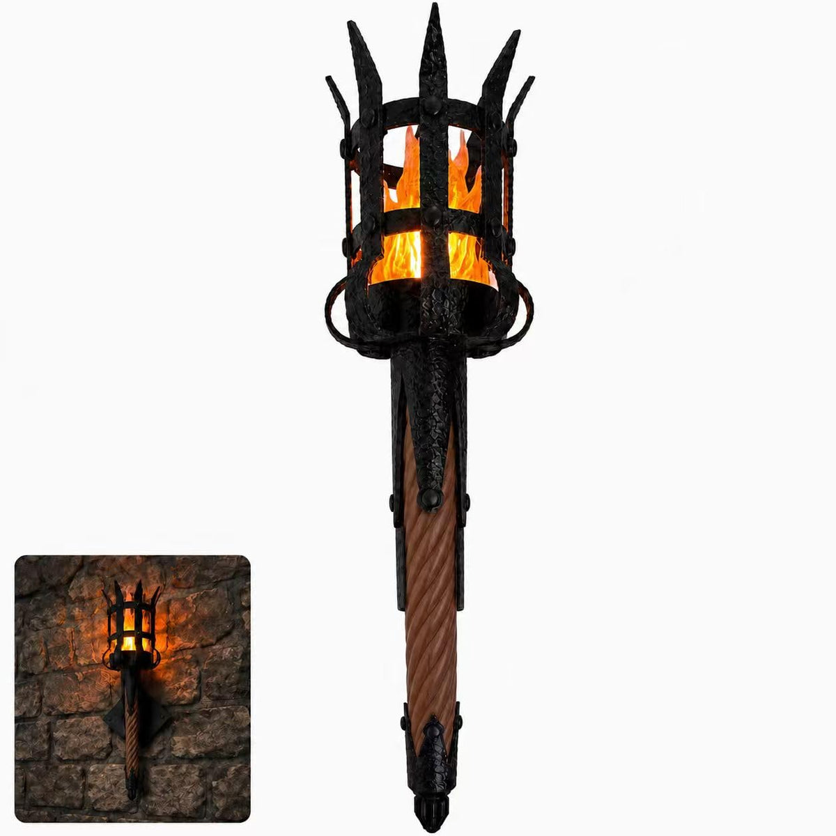 Sisu Couture's Medieval Torch Wall Sconce - image 1