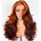 Sisu Couture's Black Glueless Feather Layered Wig With Bangs 13x6 HD - image 16
