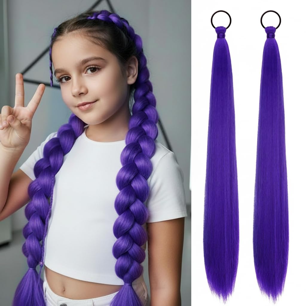 Sisu Couture's 26'' Double Ponytail Extension Set 2 Pcs Diy Braided - image 24