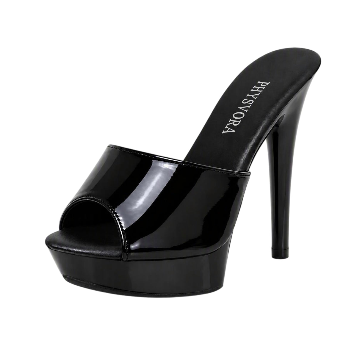 Sisu Couture's Platform Stiletto Heel Slip On Glossy Sandals - image 20