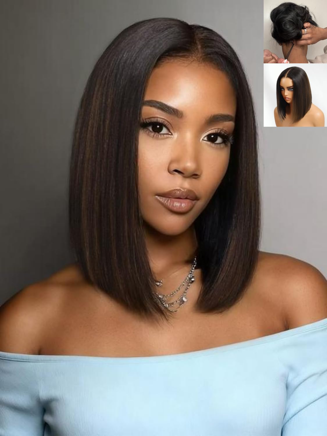 Sisu Couture's Nadula Yaki Straight Bob Drawstring Wig Human Hair - image 24